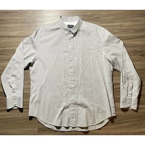 Rag & Bone Fit 2 Standard Issue XL Button Down Shirt Grey Retail $225 Longsleeve